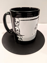 Taza brillante con calavera de Manny