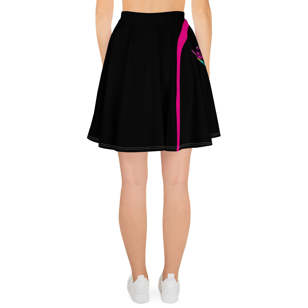 Neon Retro Gamer /blk - Skirt