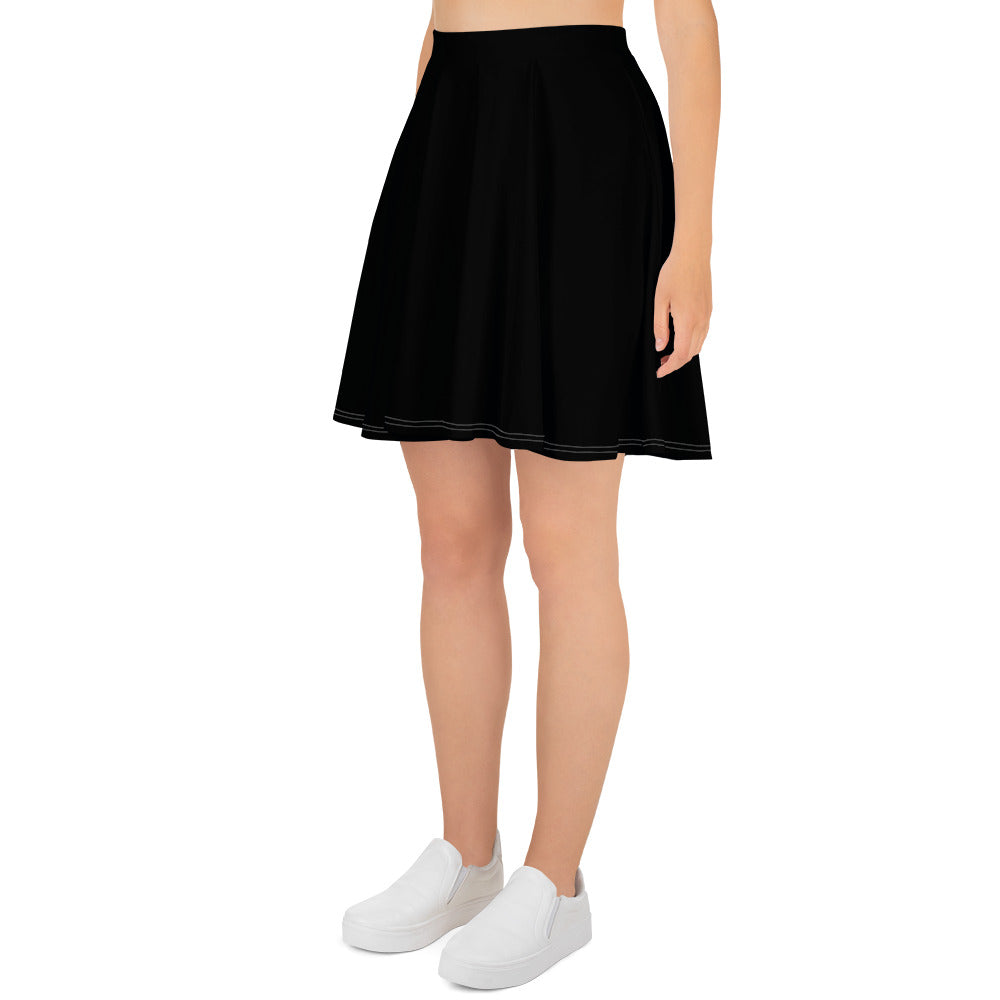 Neon Retro Gamer /blk - Skirt