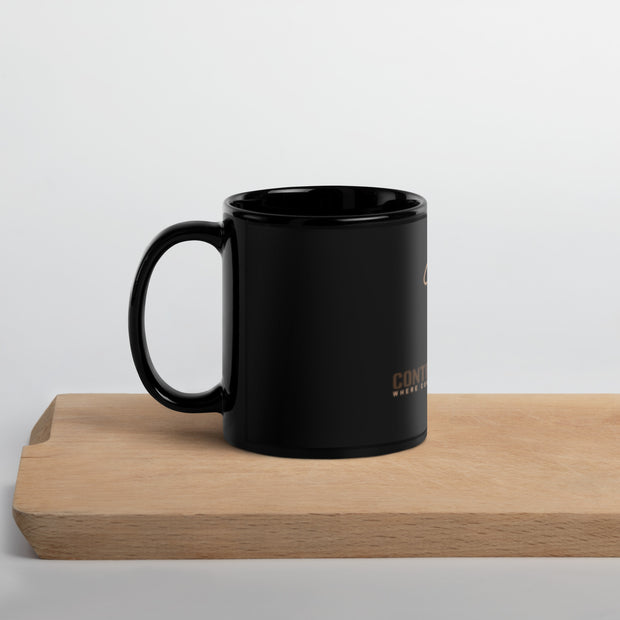 Taza negra brillante CAL 3