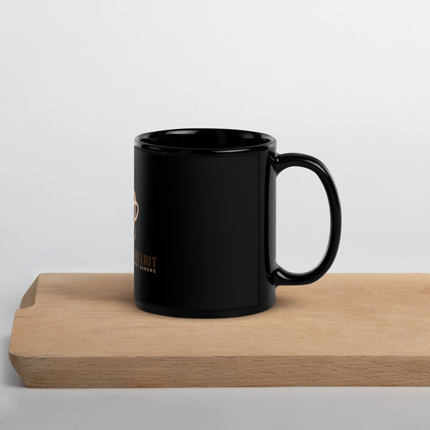 Taza negra brillante CAL 3