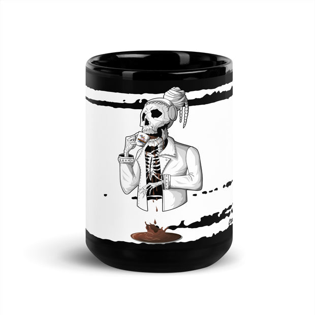 Taza brillante con calavera de Manny