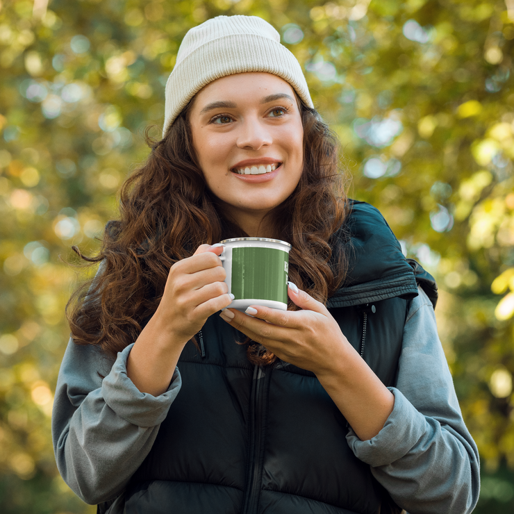 Taza de té esmaltada