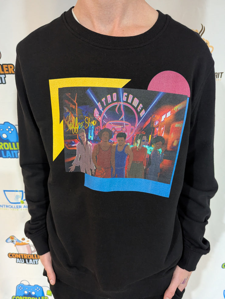 Neon Retro Gamer Unisex organic sweatshirt