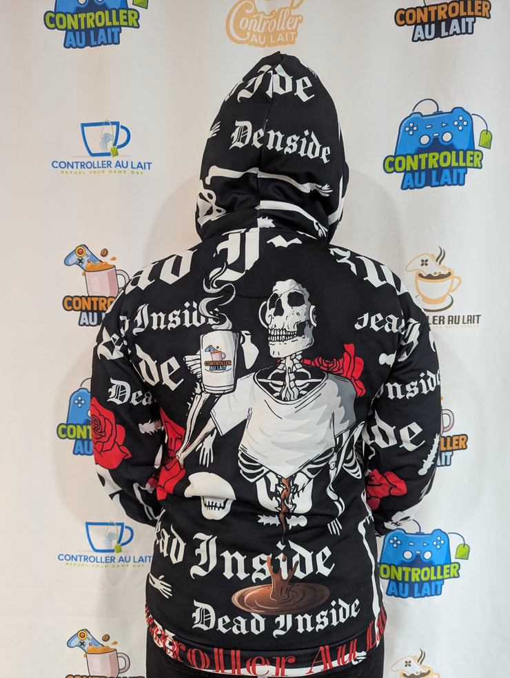 Sudadera unisex con capucha Caffeine Inside / Ébano