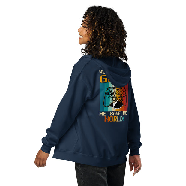 World Saver II Unisex heavy blend zip hoodie