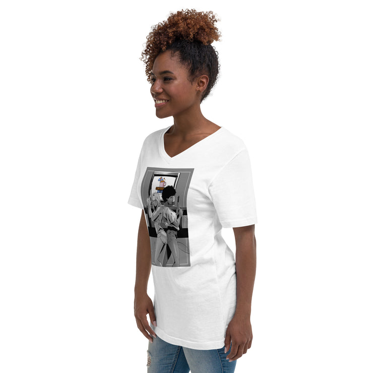 Unisex - Light Gun Gals V-Neck T-Shirt