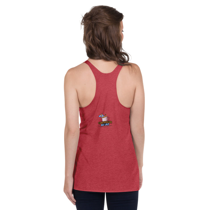 Camiseta sin mangas con espalda cruzada Light Gun Gals para mujer